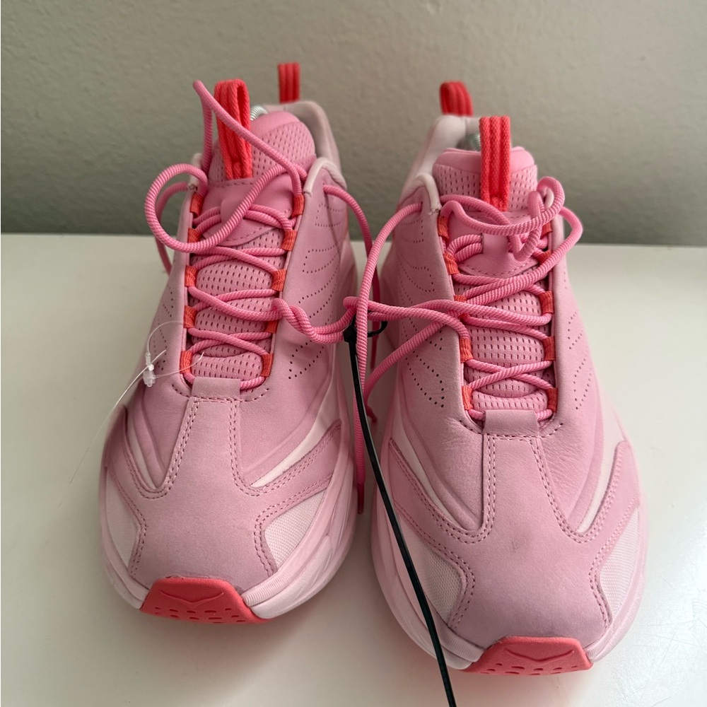 Hoka One One ELEVON X Pink and White Women's Sneakers - Picture 2 of 7